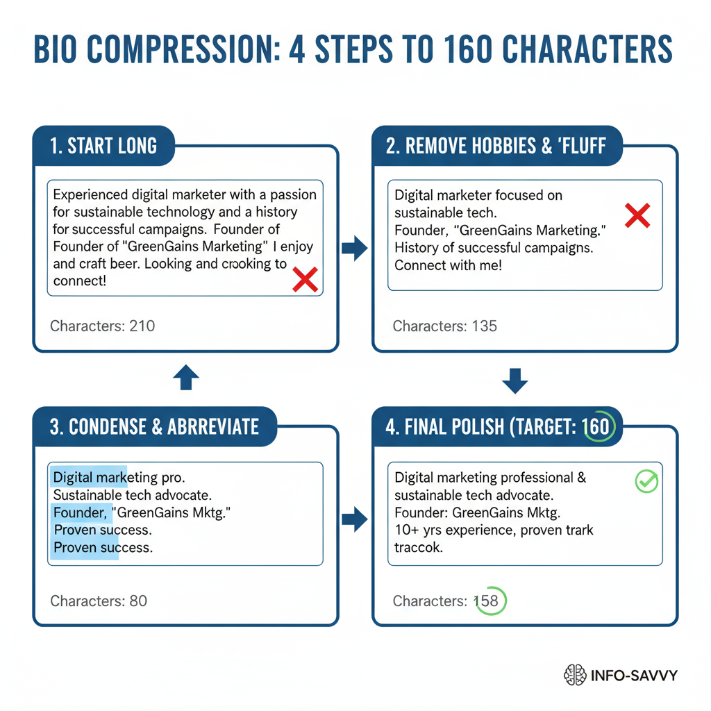 Practical Tips for Writing Within Character Limits — 160 character bio examples and tips