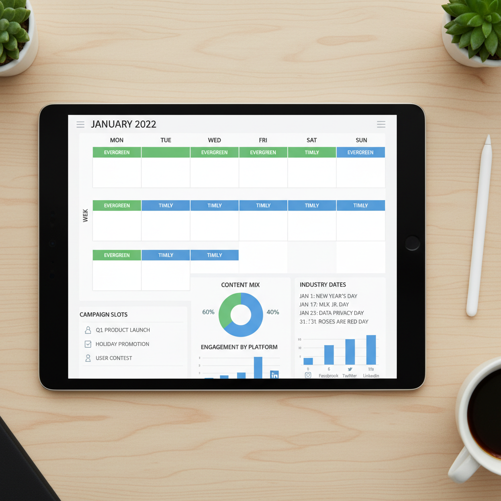 2022 Social Media Calendar Planning for Maximum Engagement — 2022 social media calendar