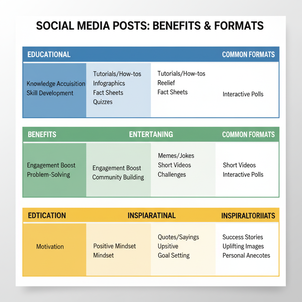 Tips for Greater Impact — 7 types of social media content