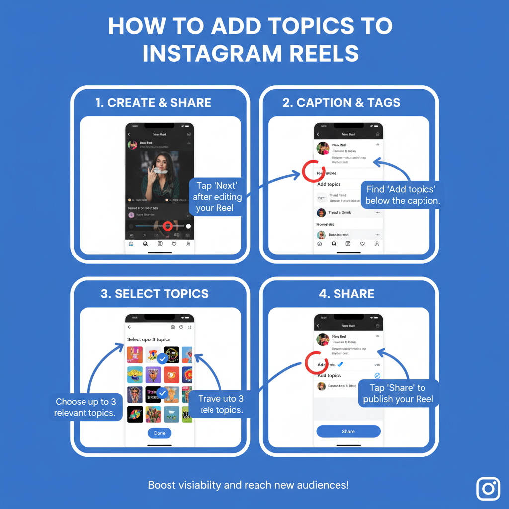 Update the Instagram App — add topics instagram reels not showing