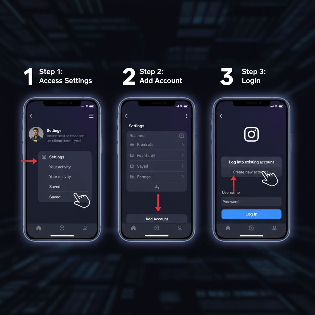 Understanding Instagram’s Multiple Account Feature — adding another instagram account