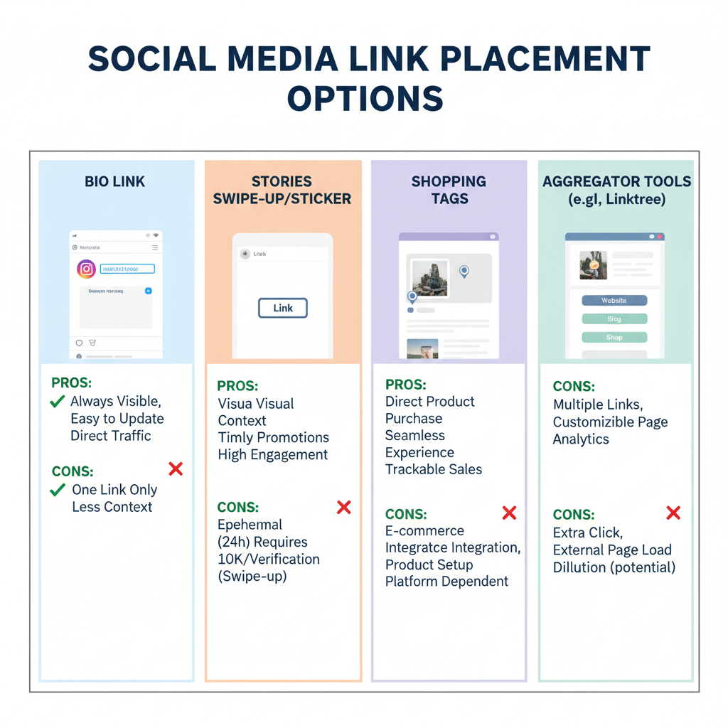 Link Aggregator Tools — adding link in instagram post