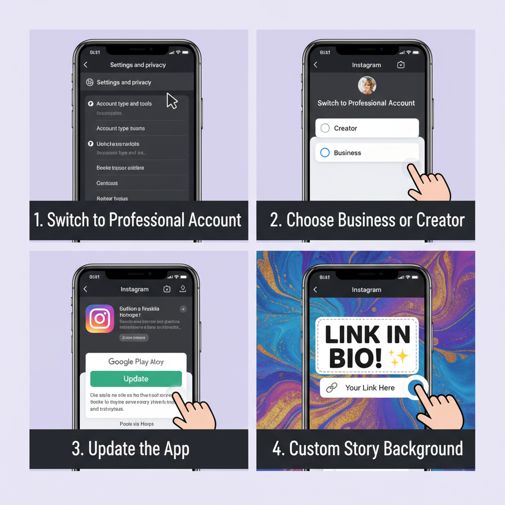 Adding Website to Instagram Story with Link Sticker — adding website to instagram story