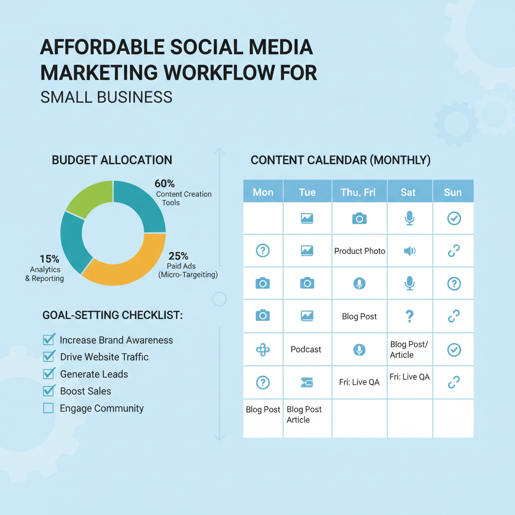 Creating a Content Calendar for Efficiency — affordable social media marketing for small business