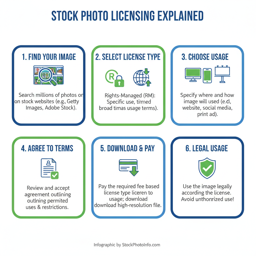 Rights-Managed License — are stock photos free to use