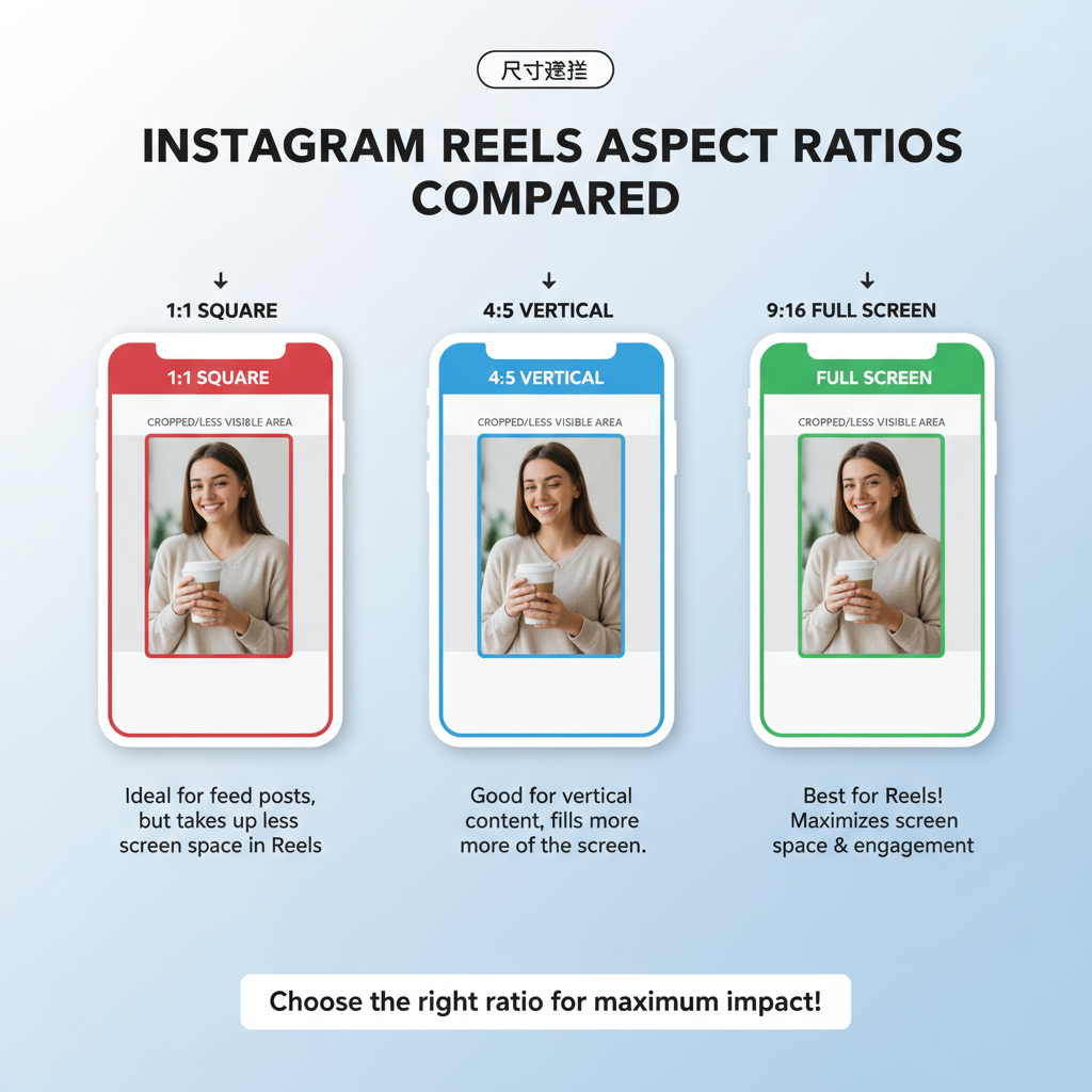 How Cropping Affects Content Visibility — aspect ratio for reels