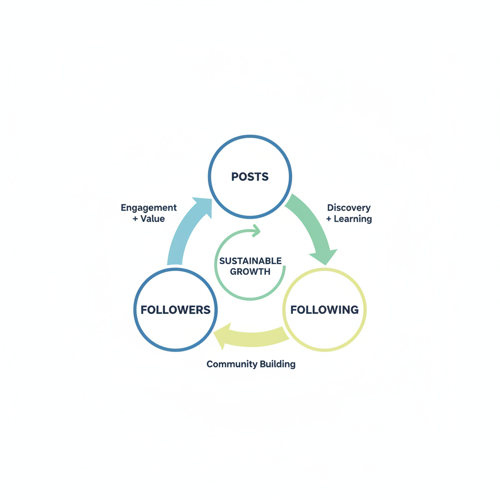 Balance Posts, Followers, and Following for Sustainable Social Media Growth — balance posts followers following