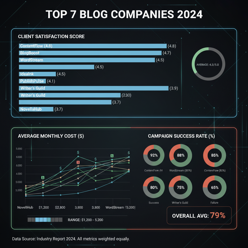 Top 7 Blog Companies in 2024 — best blog companies to grow your online presence 2024