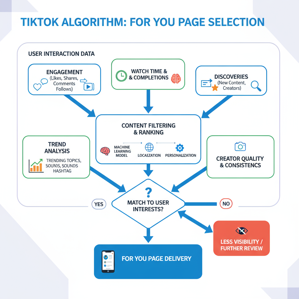Entiende el algoritmo y la For You Page — best content ideas for tiktok to grow your account fast