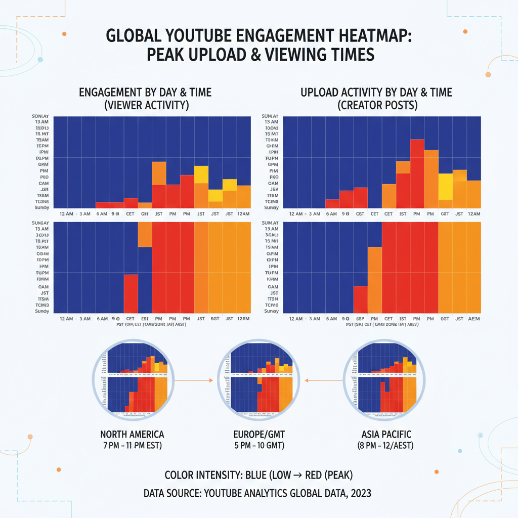 Global Engagement Trends by Niche — best day to upload on youtube