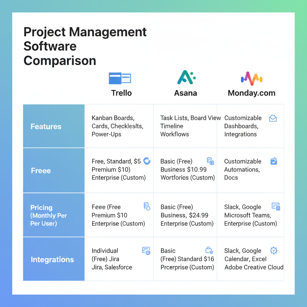 Project Management Tools Overview — best digital tools for business growth 2024