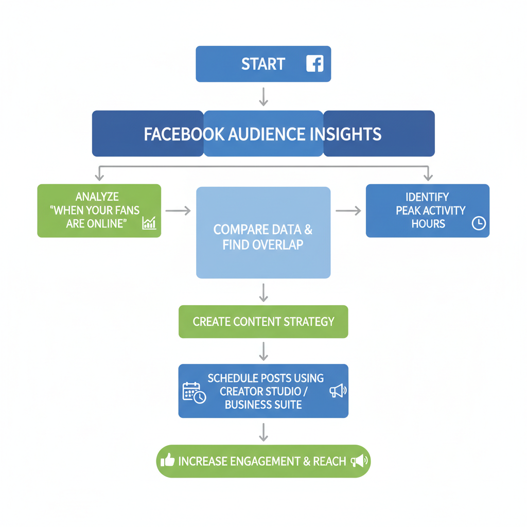 Steps to find peak activity hours: — best facebook time to post