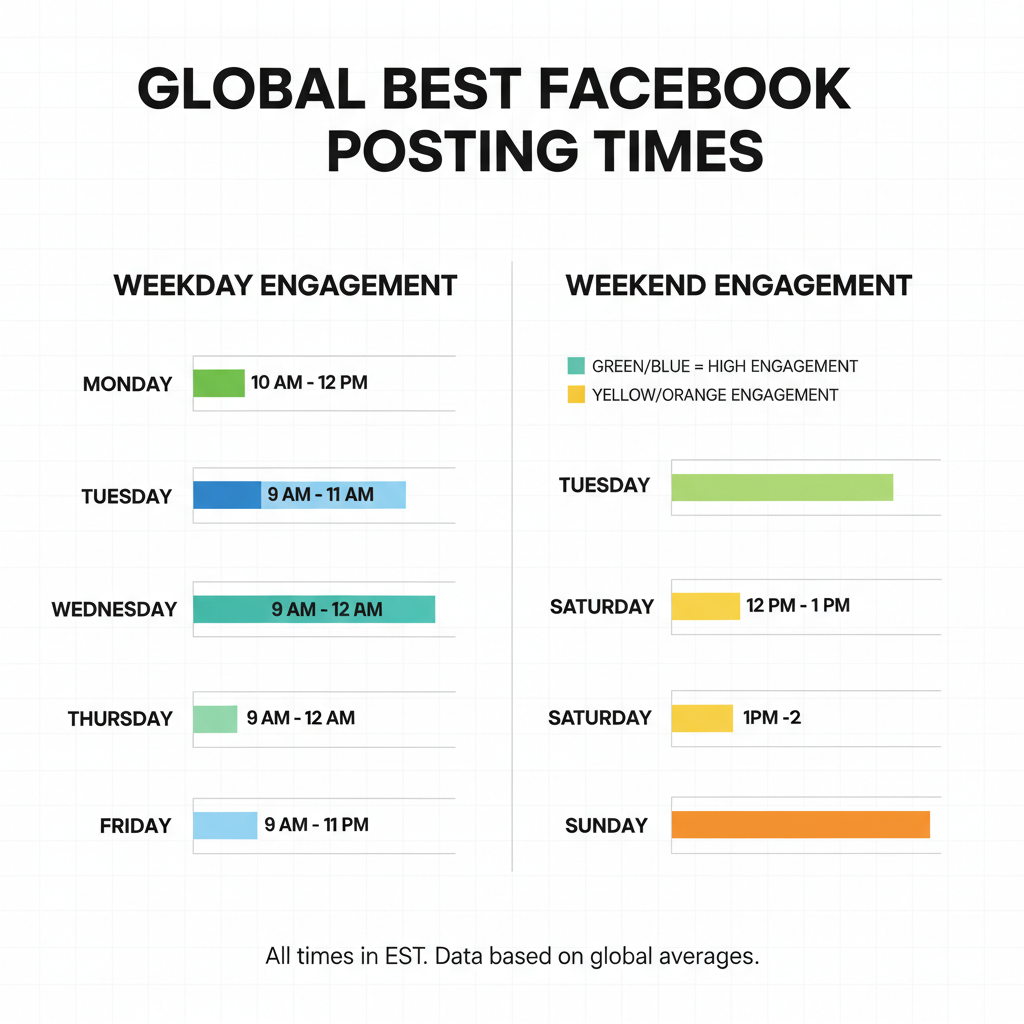 Best Global FB Posting Times by Day of Week — best fb posting times to boost engagement