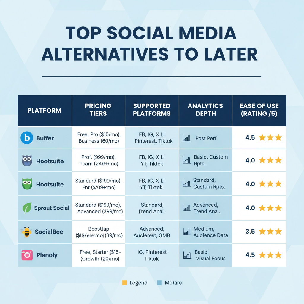 Planoly — best later social media alternatives