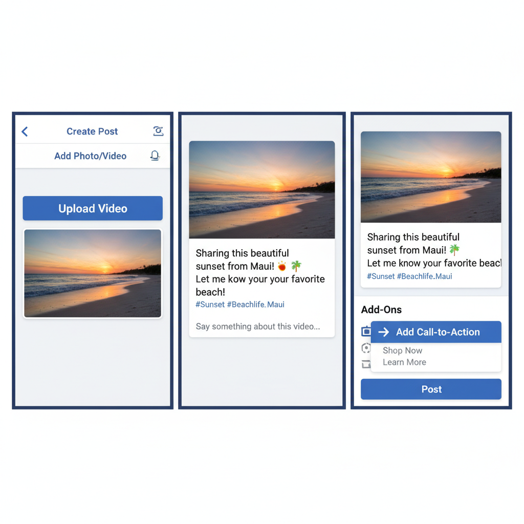 Use High-Quality Images and Native Videos Over External Links — best post for facebook