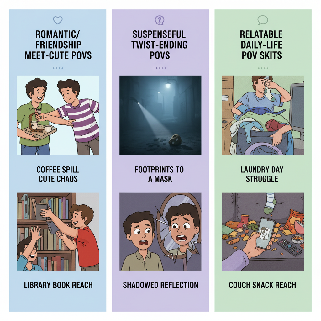 Romantic & Friendship Meet-Cute POV Scenarios — best pov ideas for tiktok