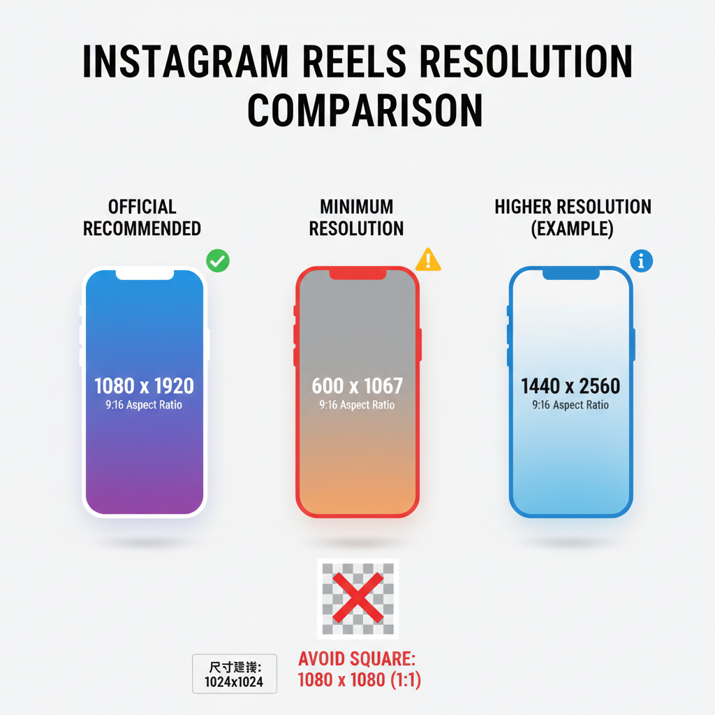 Official Instagram Recommended Resolution & Aspect Ratio — best resolution for ig reels