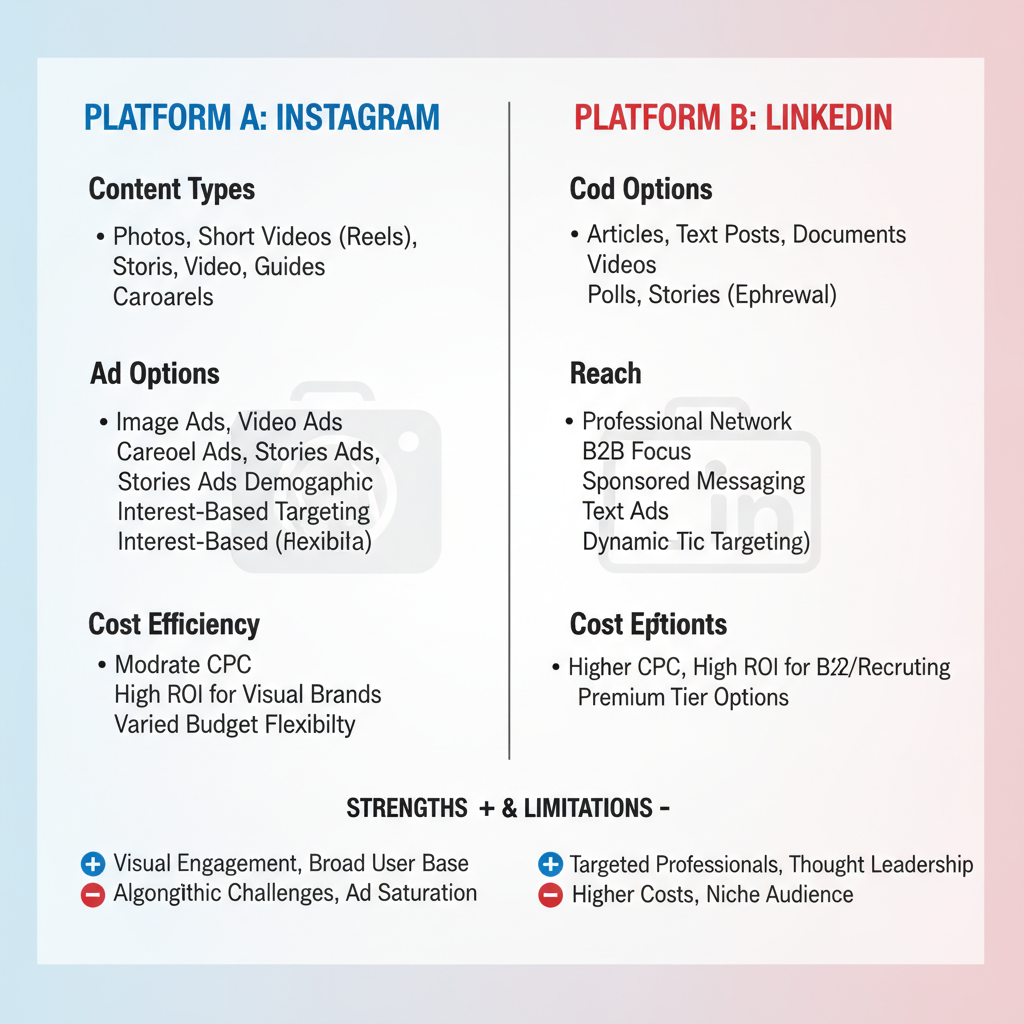 Overview of Top Social Media Platforms — best social media platforms for small business success