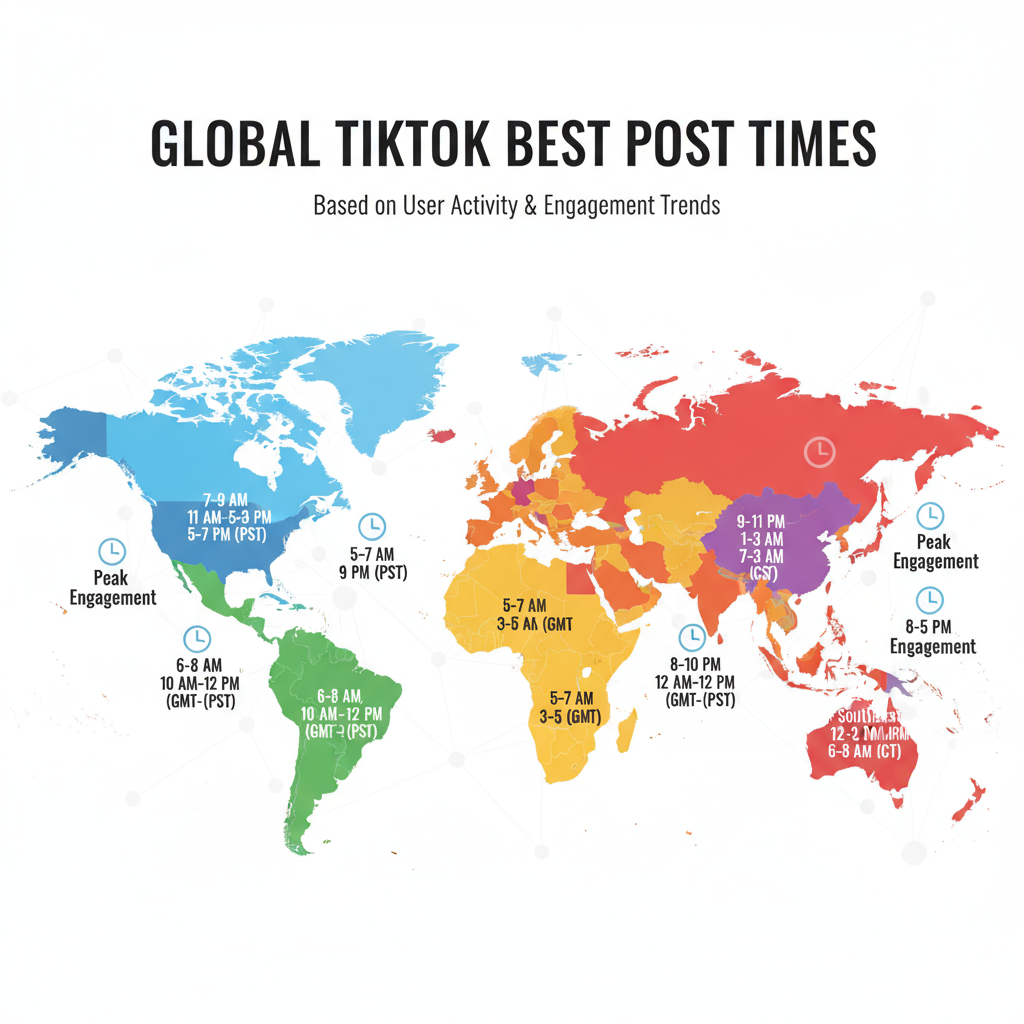 General Best TikTok Posting Times by Global Regions — best tiktok posting times 2024