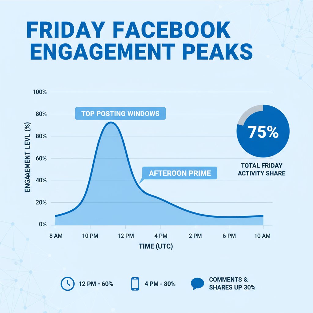 General Facebook User Activity Trends on Fridays — best time to post facebook friday