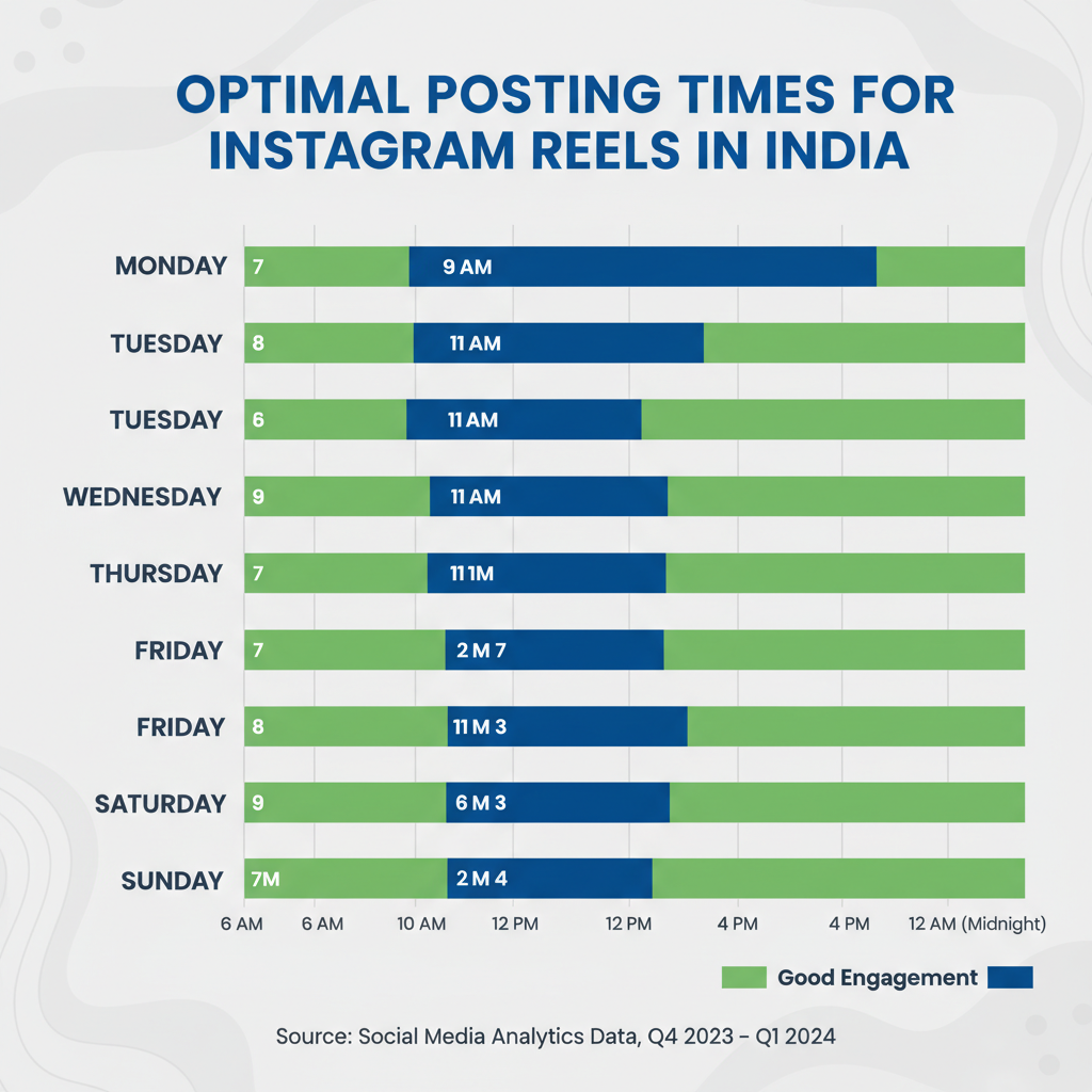 Why Timing Matters — best time to post instagram reels india