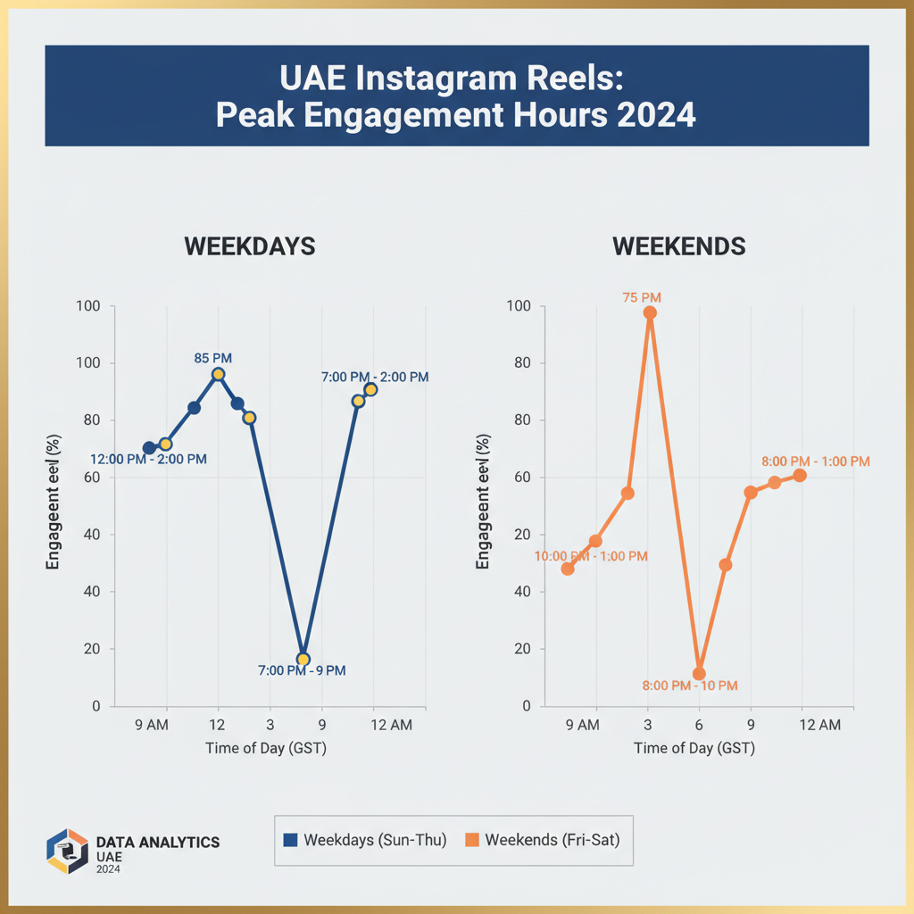 Weekend Patterns — best time to post instagram reels uae 2024