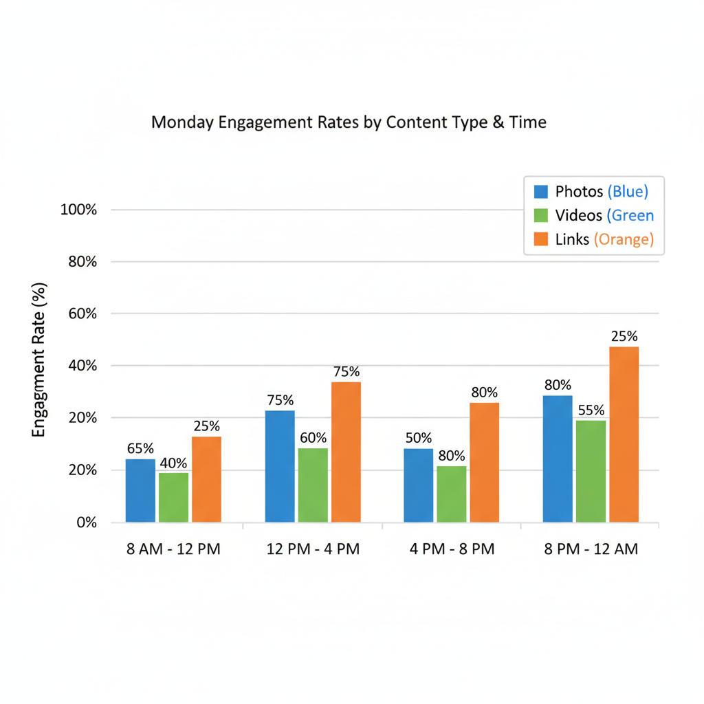 Peak Activity Hours for Monday Based on Local Data — best time to post on facebook monday philippines