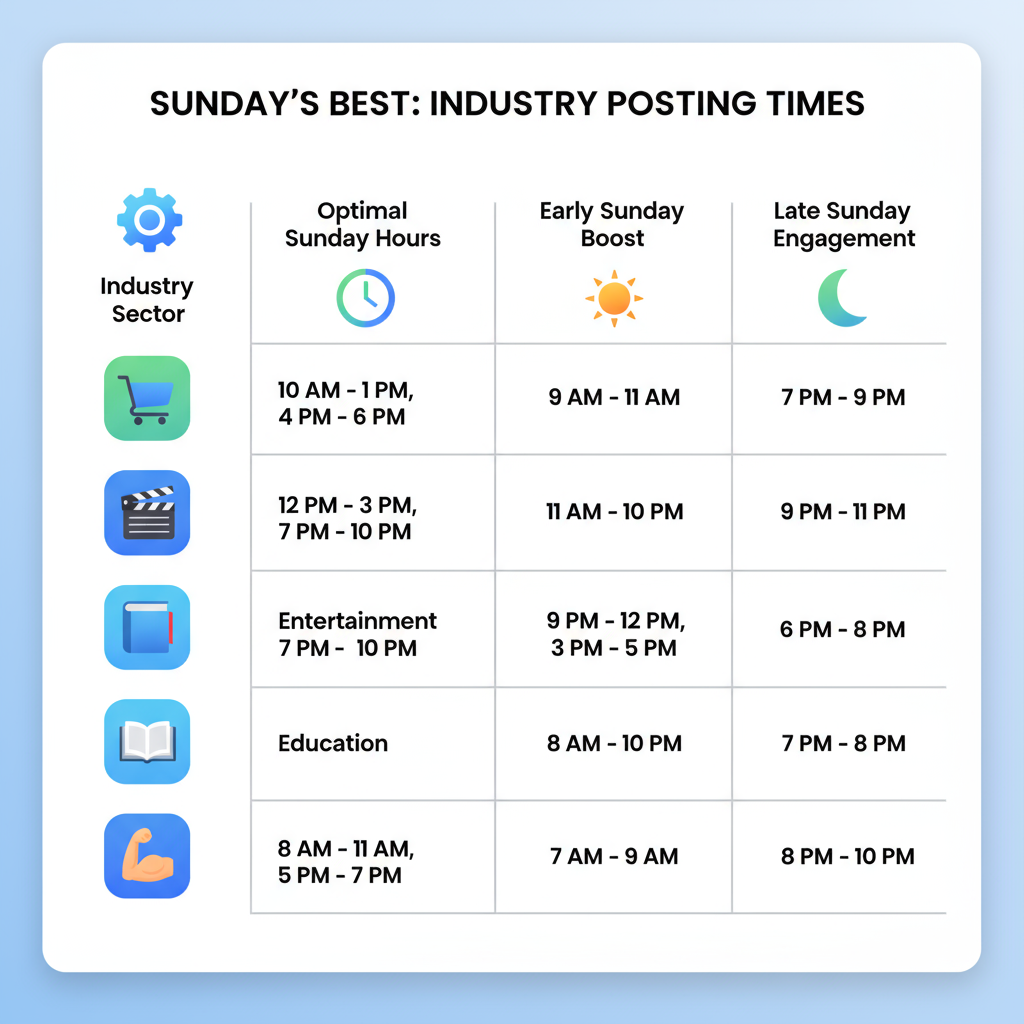 Weekend Patterns — best time to post on facebook sunday