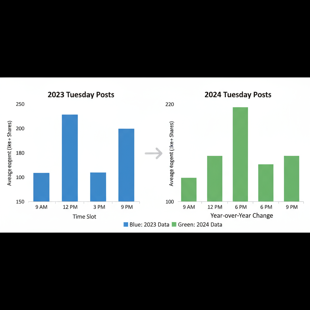 Morning vs Afternoon vs Evening on Tuesdays — best time to post on facebook tuesday