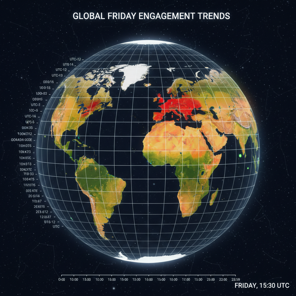 Global Engagement Trends for Fridays — best time to post on instagram friday