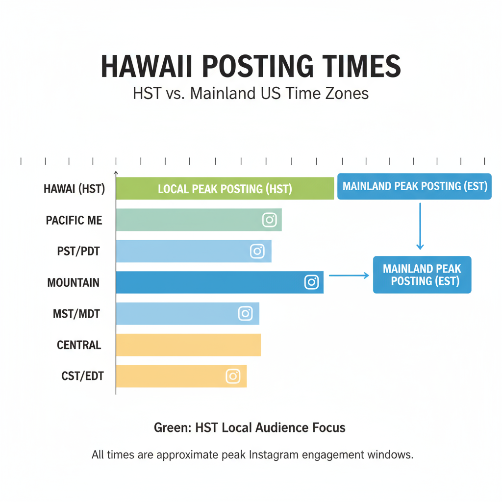 Instagram’s Peak Activity Hours for U.S. Audiences — best time to post on instagram hawaii