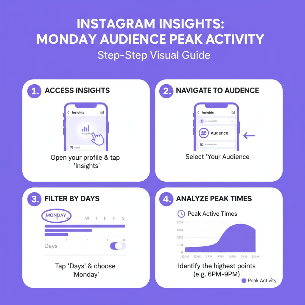 Monday User Behavior Patterns — best time to post on instagram on a monday