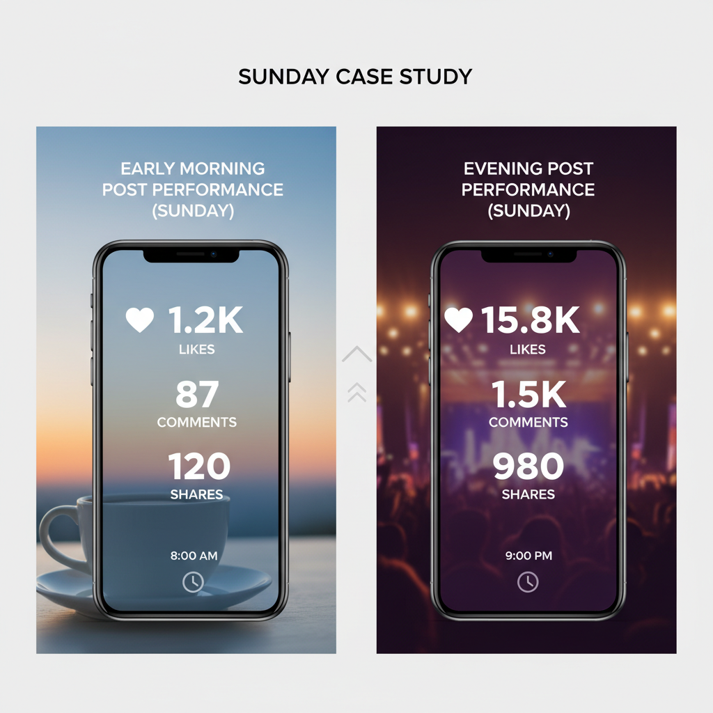 Reviewing Instagram Insights Data — best time to post on instagram on a sunday