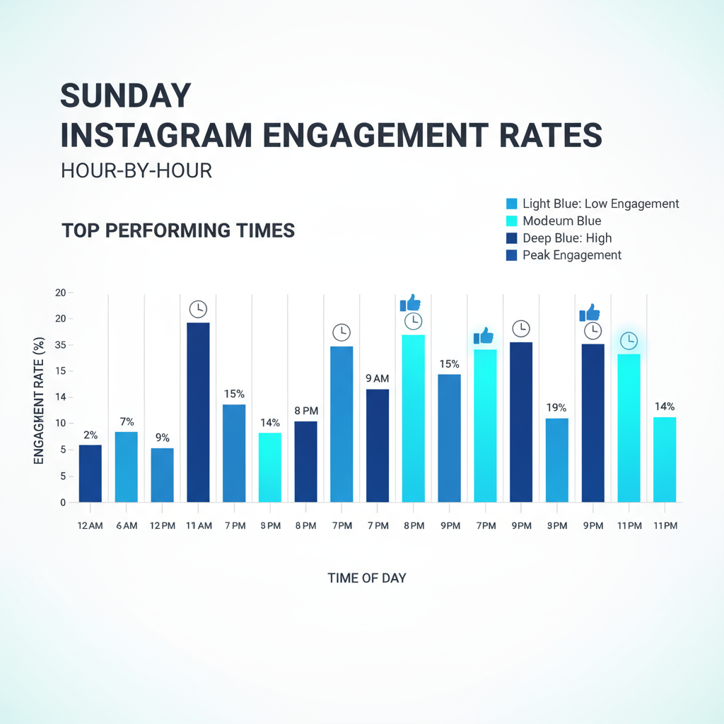 User Activity Trends on Sundays — best time to post on instagram on sundays