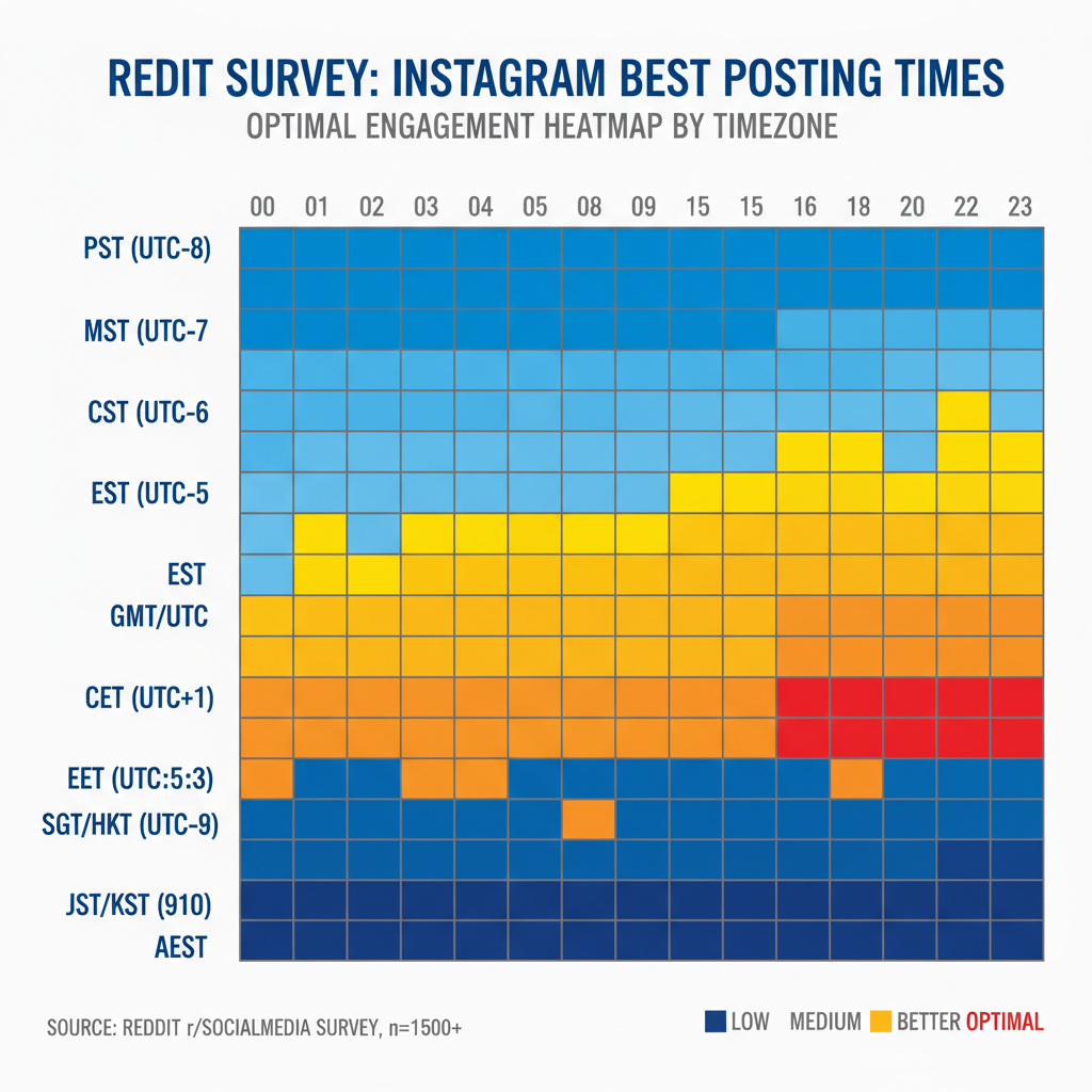 Common Time Recommendations from Popular Reddit Threads — best time to post on instagram reddit
