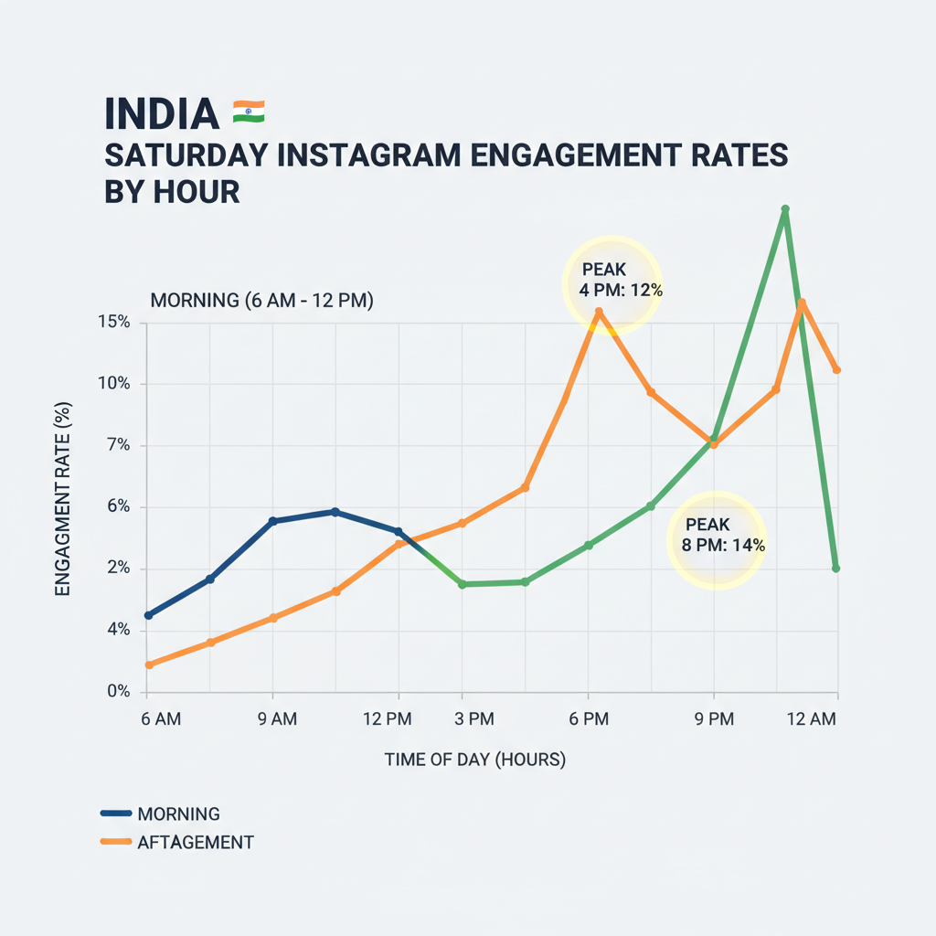 Indian Weekend User Behavior Patterns — best time to post on instagram saturday india