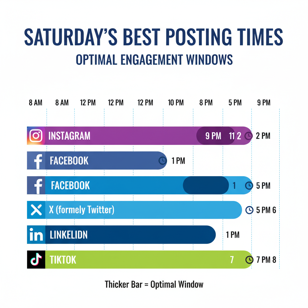 Saturday-Specific Social Media Usage Trends — best time to post on social media on saturday