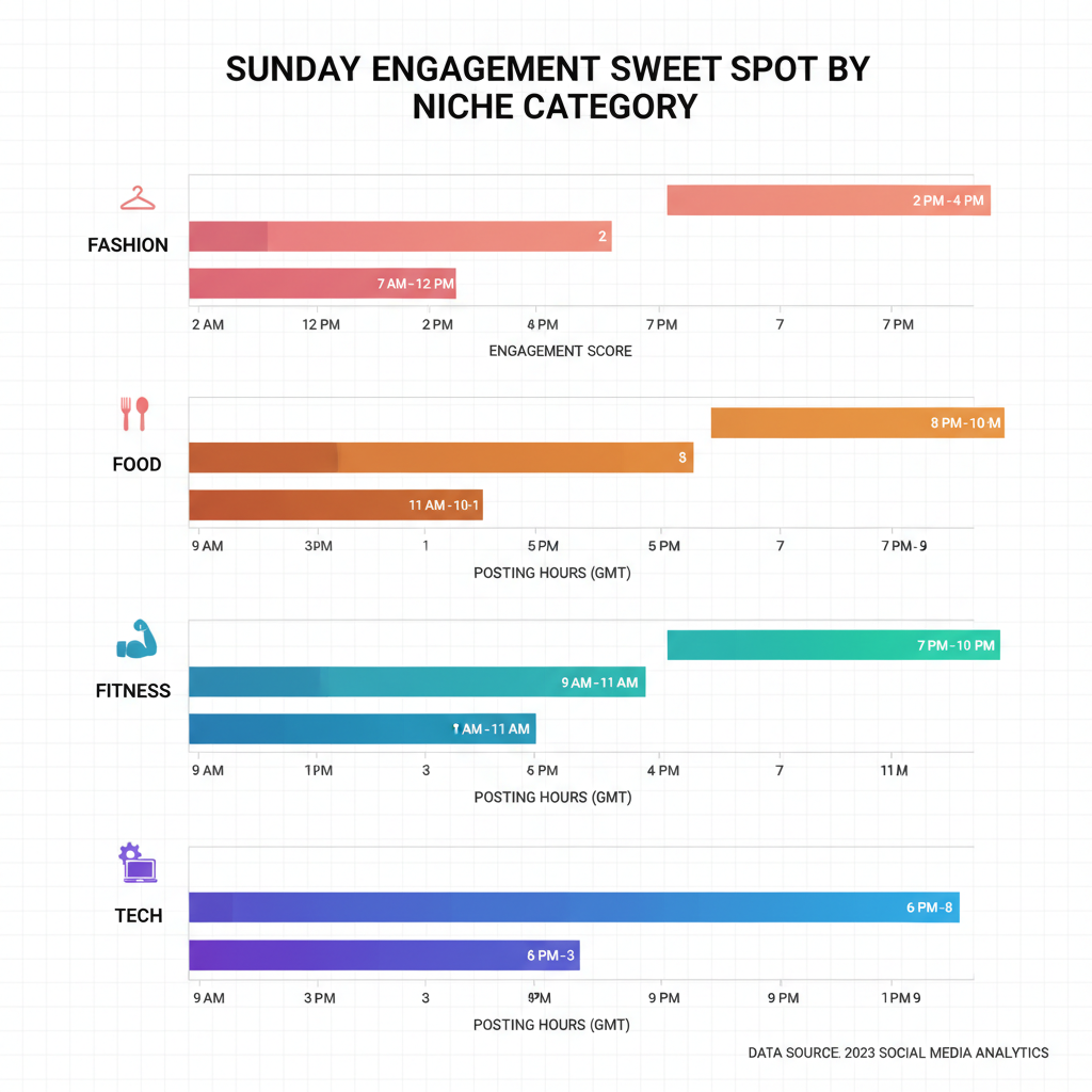 How Different Niches Perform on Sunday — best time to post on sunday instagram