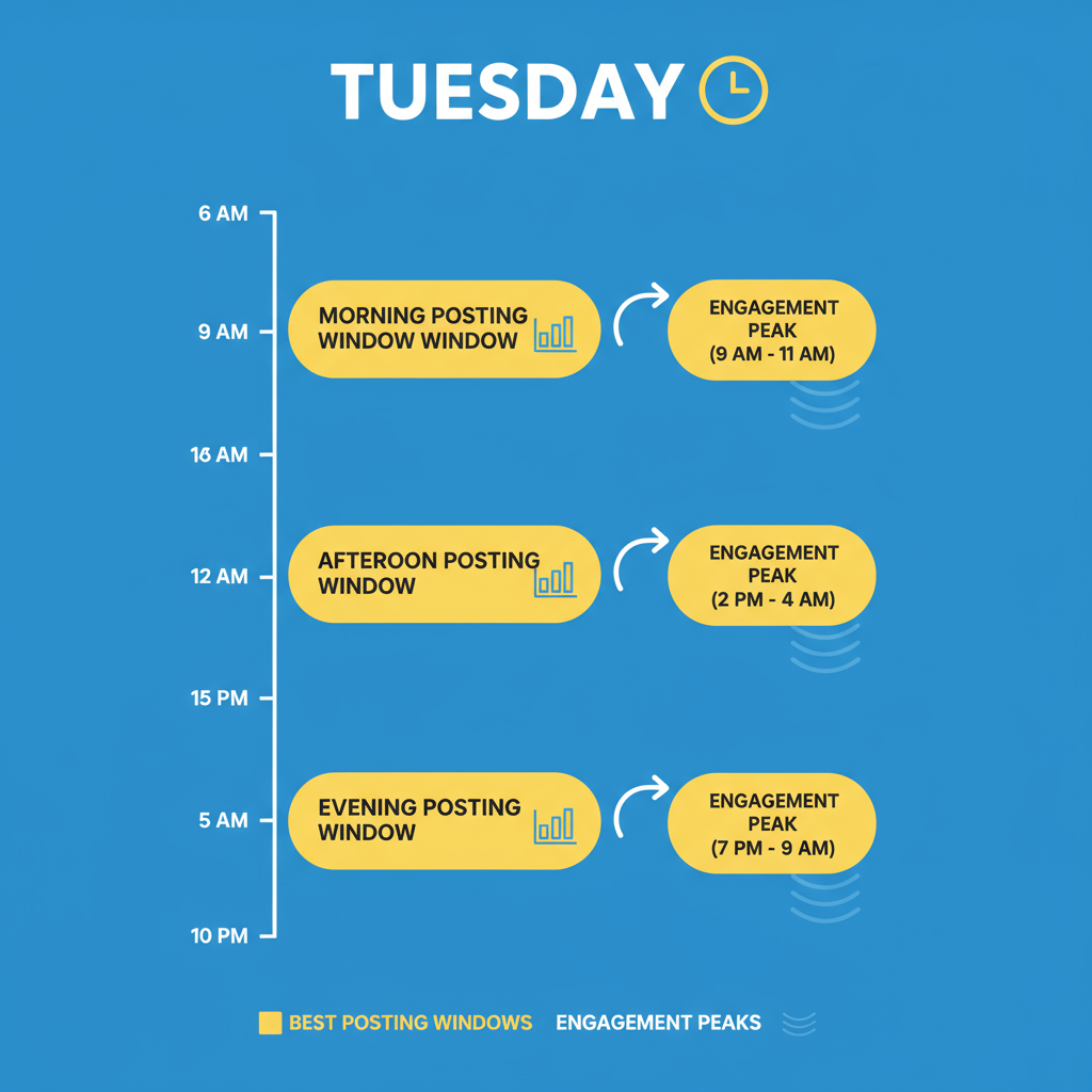 Evening (6–9 PM) — best time to post to instagram tuesday