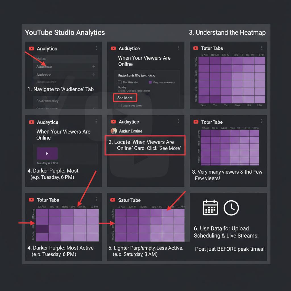 Analyzing Viewer Analytics in YouTube Studio — best time to upload on youtube