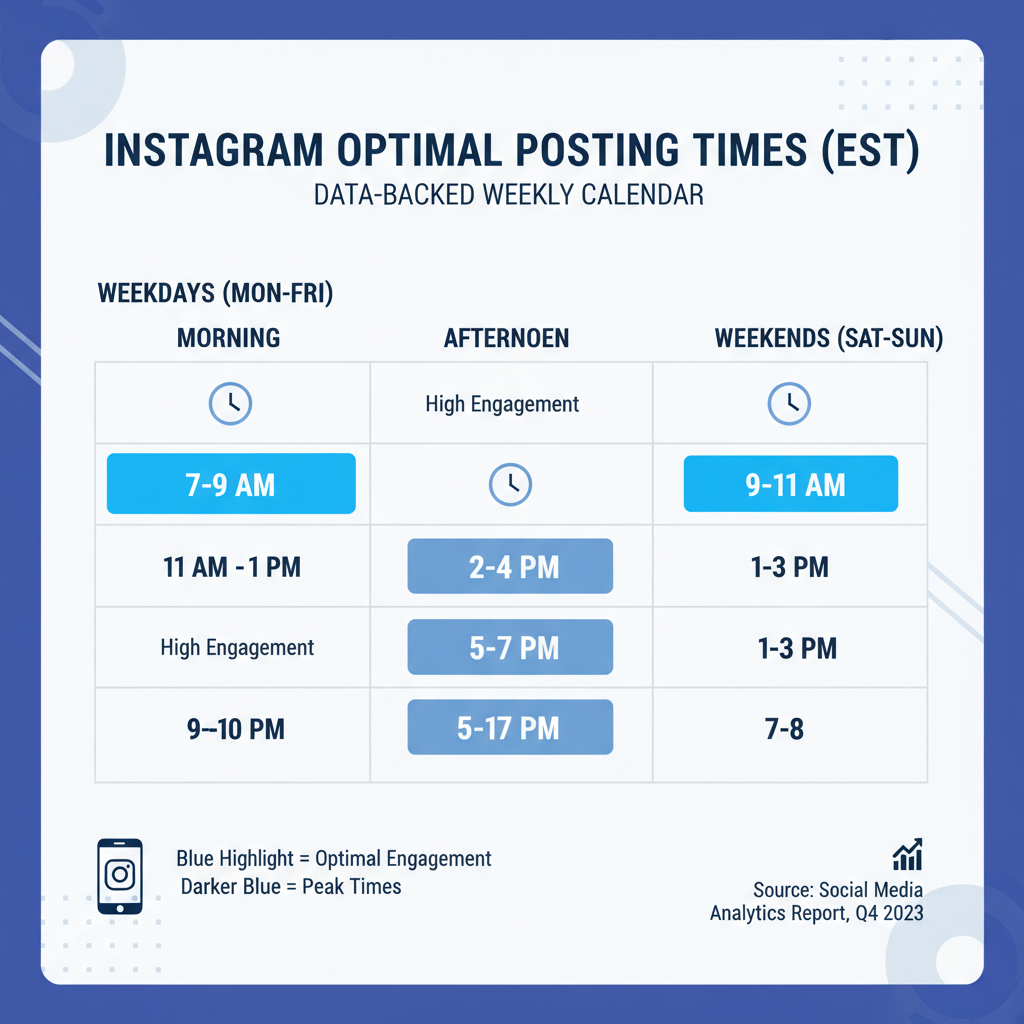 Best Times to Post on Instagram EST for High Engagement — best times to post on instagram est