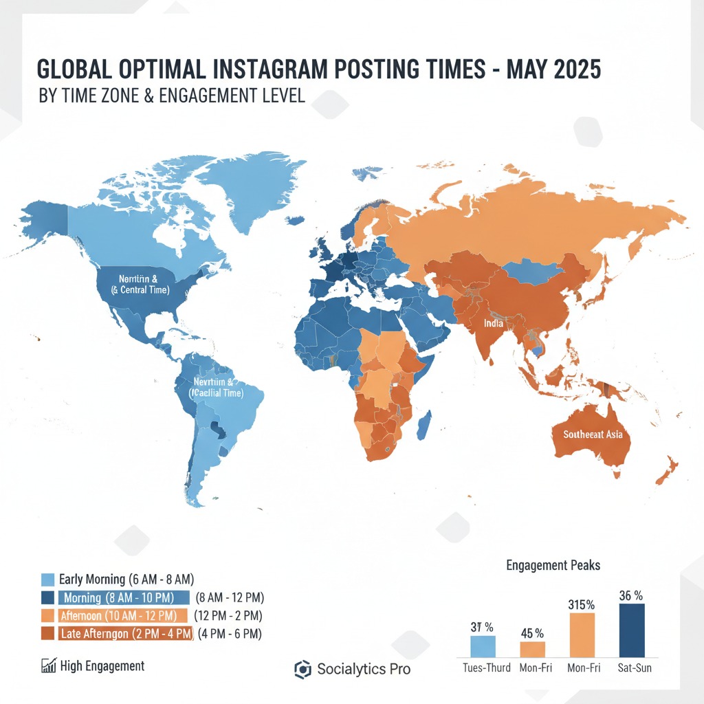 Global Engagement Trends in May 2025 — best times to post on instagram may 2025