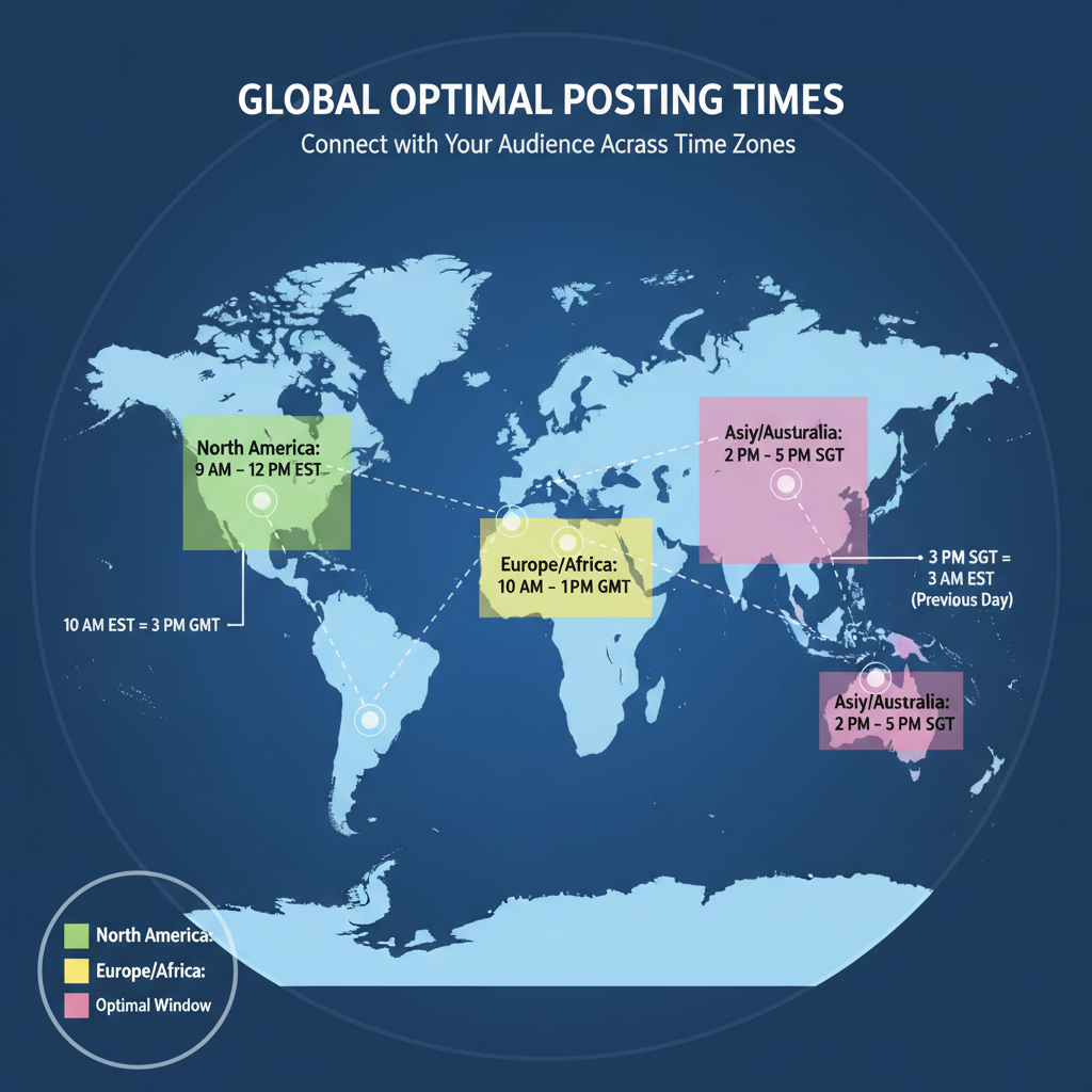 Time Zones and Global Audience Considerations — best times to post on threads