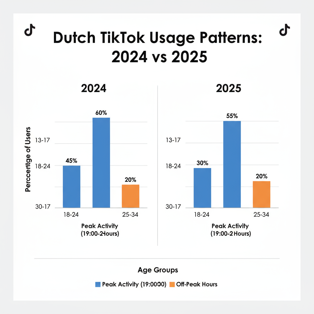 Current Dutch TikTok Usage Statistics in 2025 — best times to post on tiktok netherlands 2025