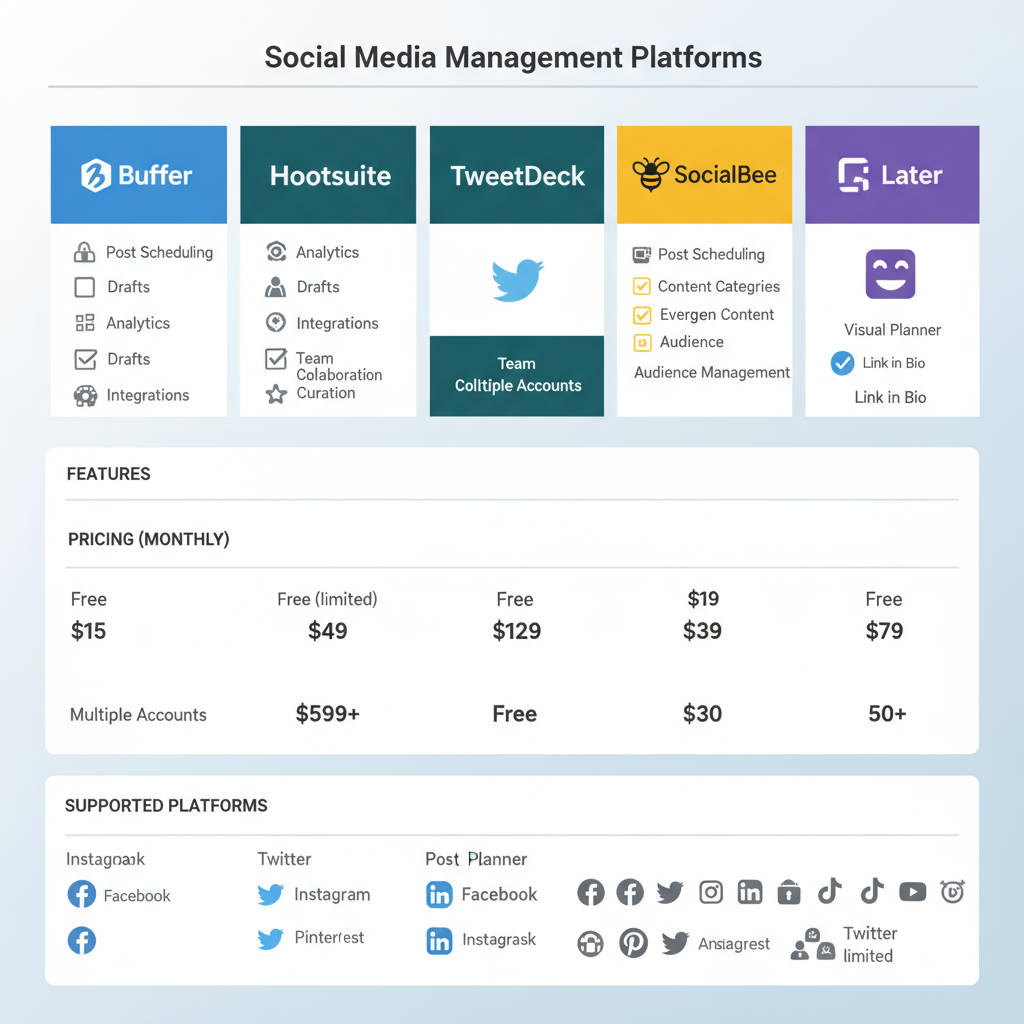 Later — best tools to schedule tweets for maximum engagement