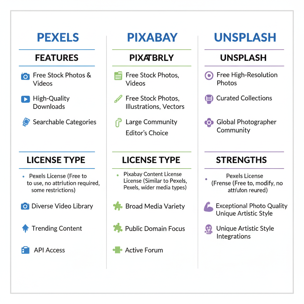 Strengths — best websites like pexels for free stock photos