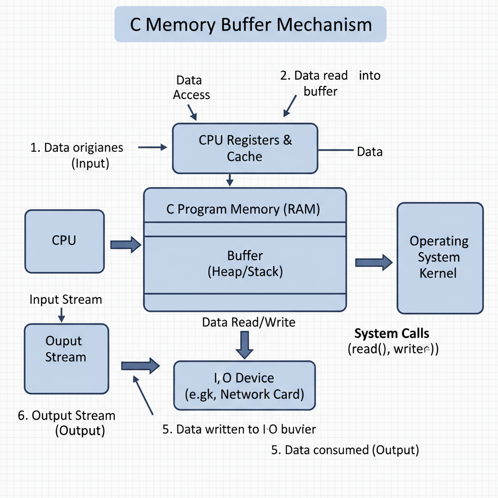 Buffered vs Unbuffered I/O — buffer in c