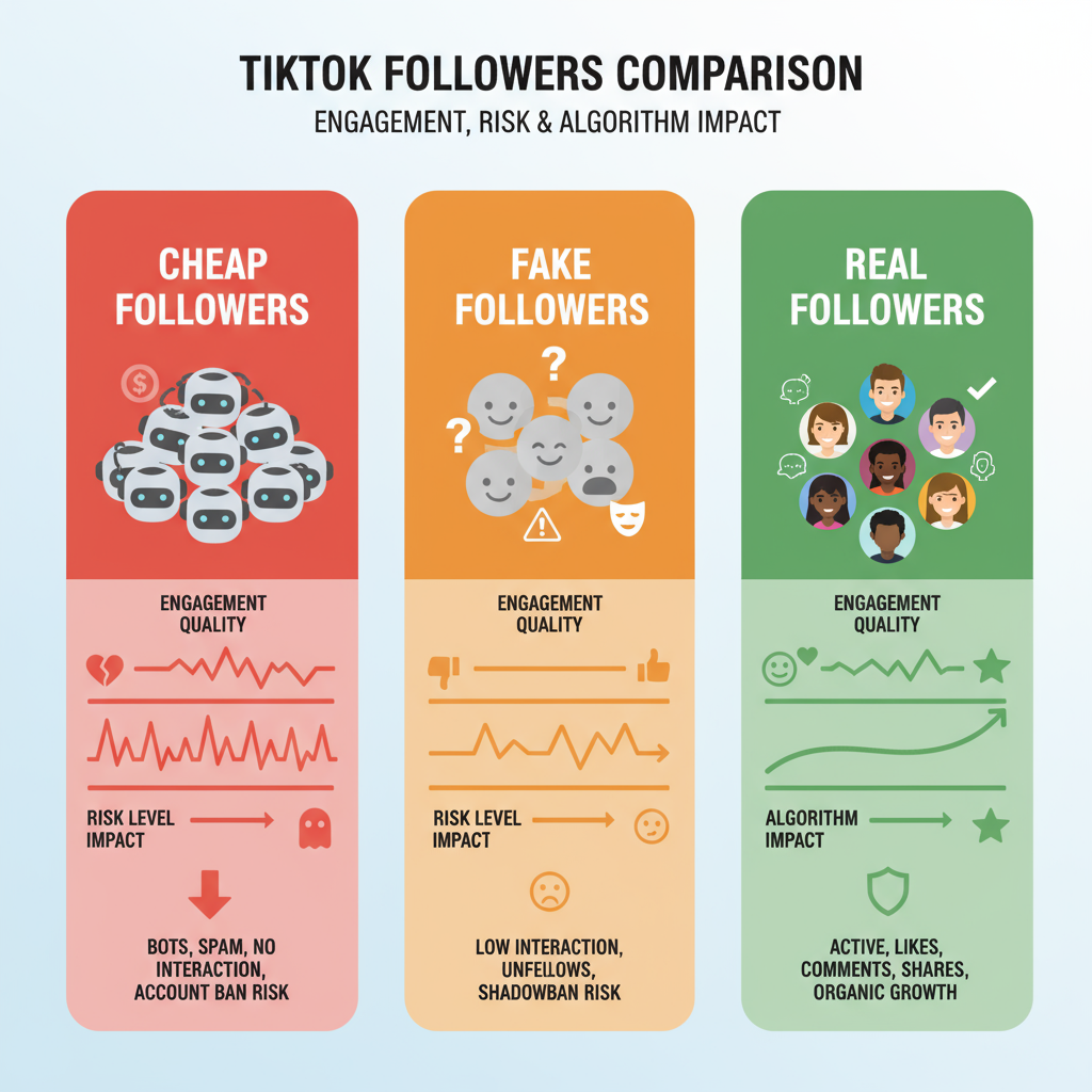 Cheap, Fake, and Real TikTok Followers: Key Differences — buy cheap tiktok followers