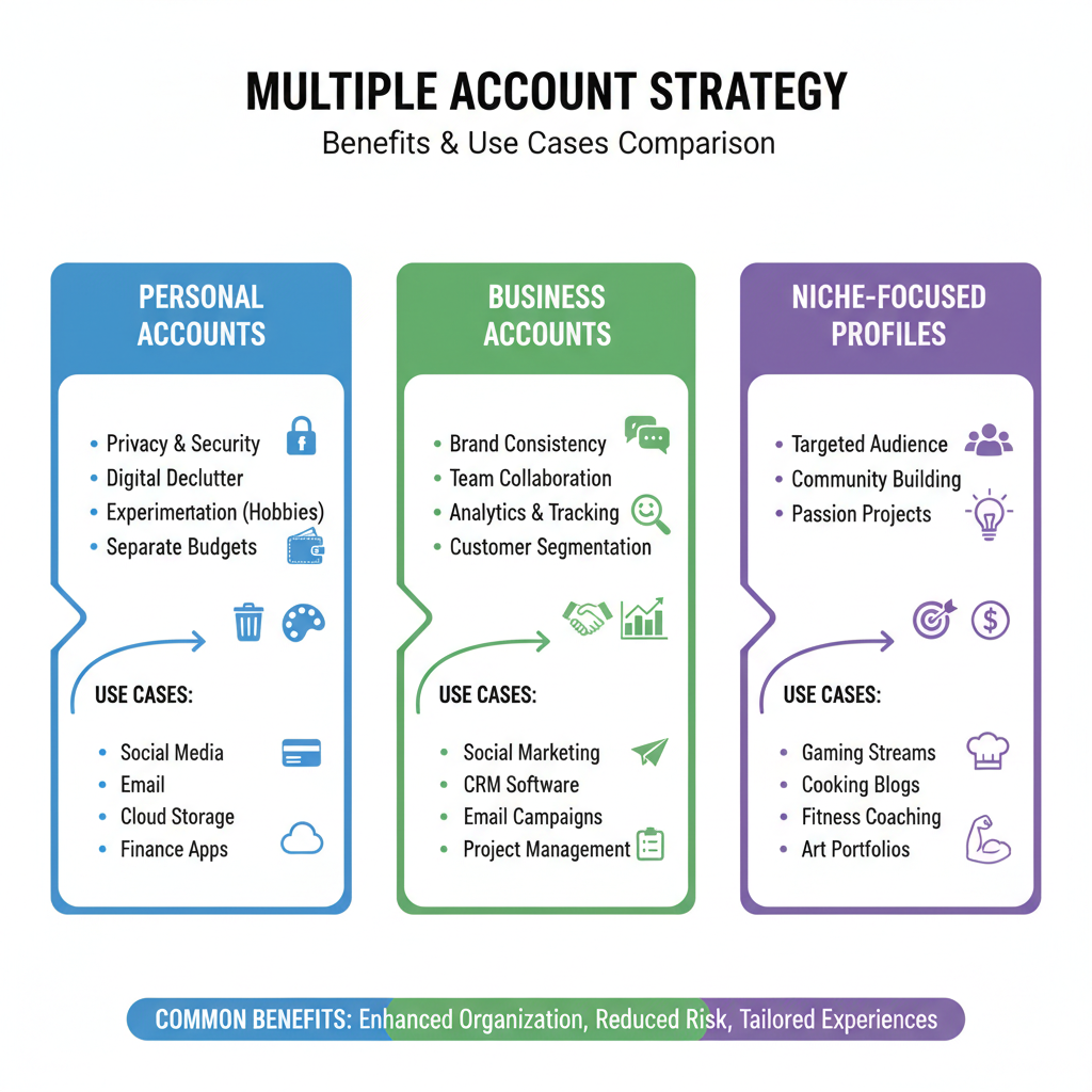 Situations Where Multiple Accounts Are Useful — can i have more than one twitter account