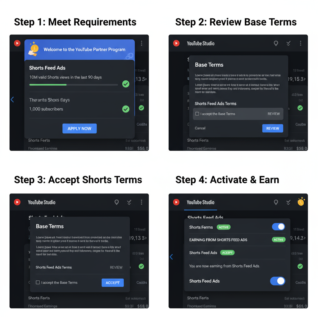 Step-by-Step Process to Enable Monetization on Shorts — can you get paid for youtube shorts
